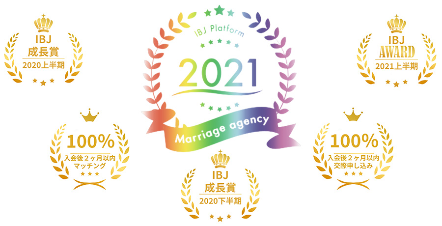 IBJアワードに模範の結婚相談所として選ばれています